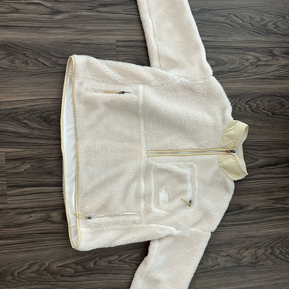 North Face Half-zip fuzzy coat!!